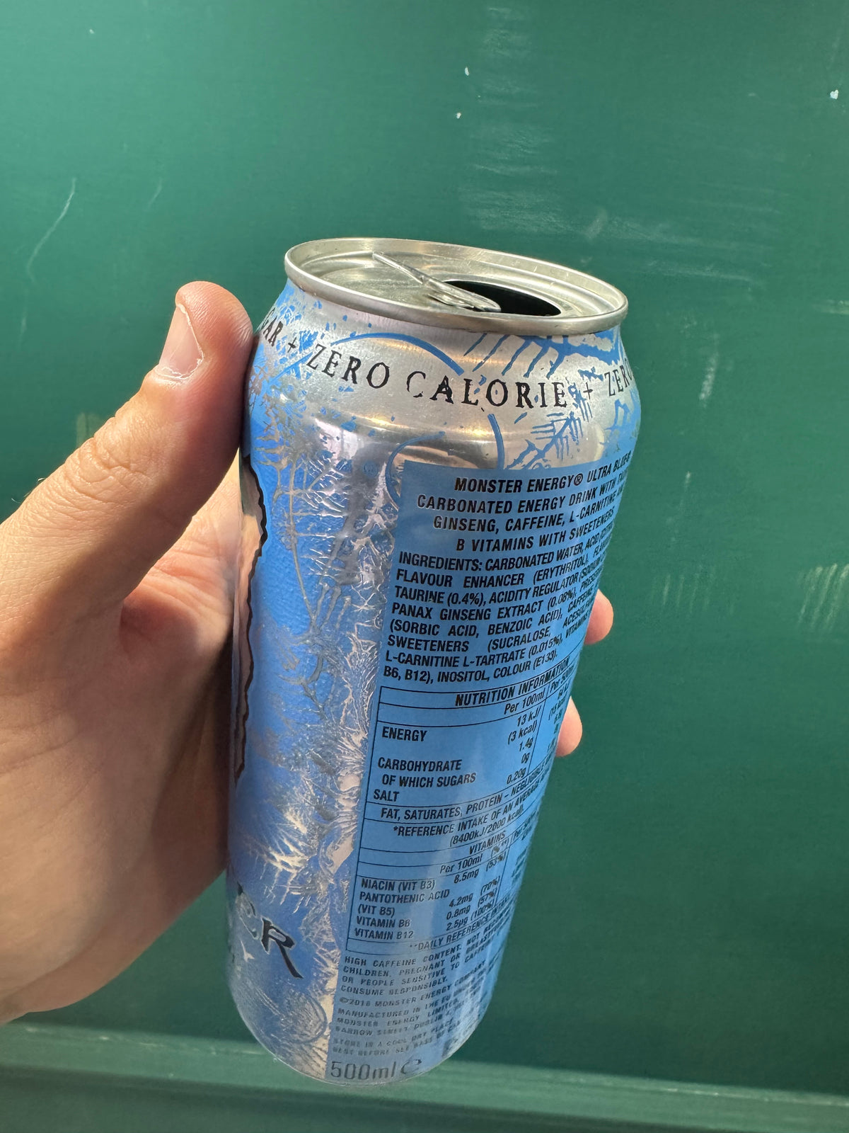 Monster Energy Ultra Blue SKU 1218b (vuota)