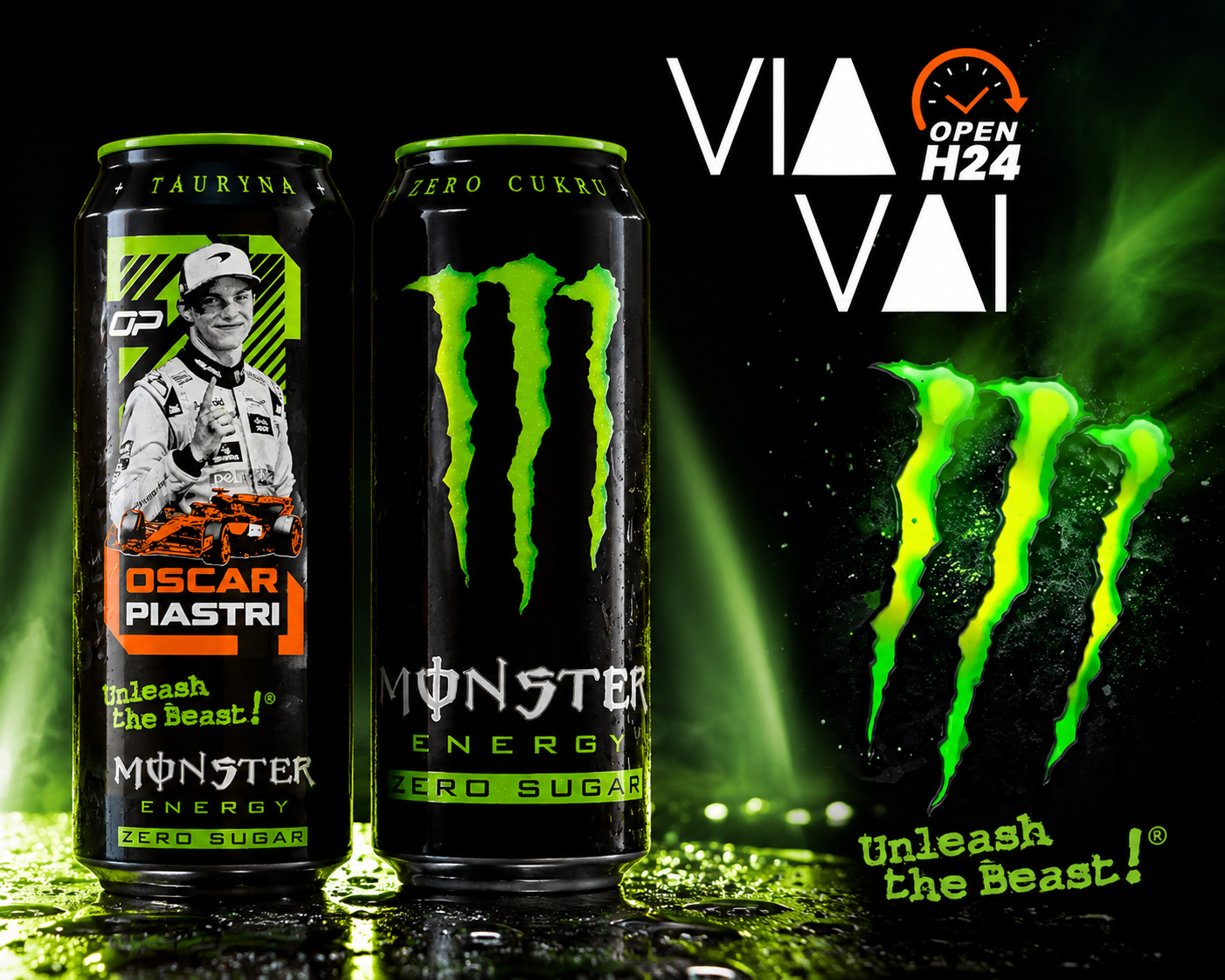 Monster Energy Zero Sugar Promo Oscar Piastri 500ml