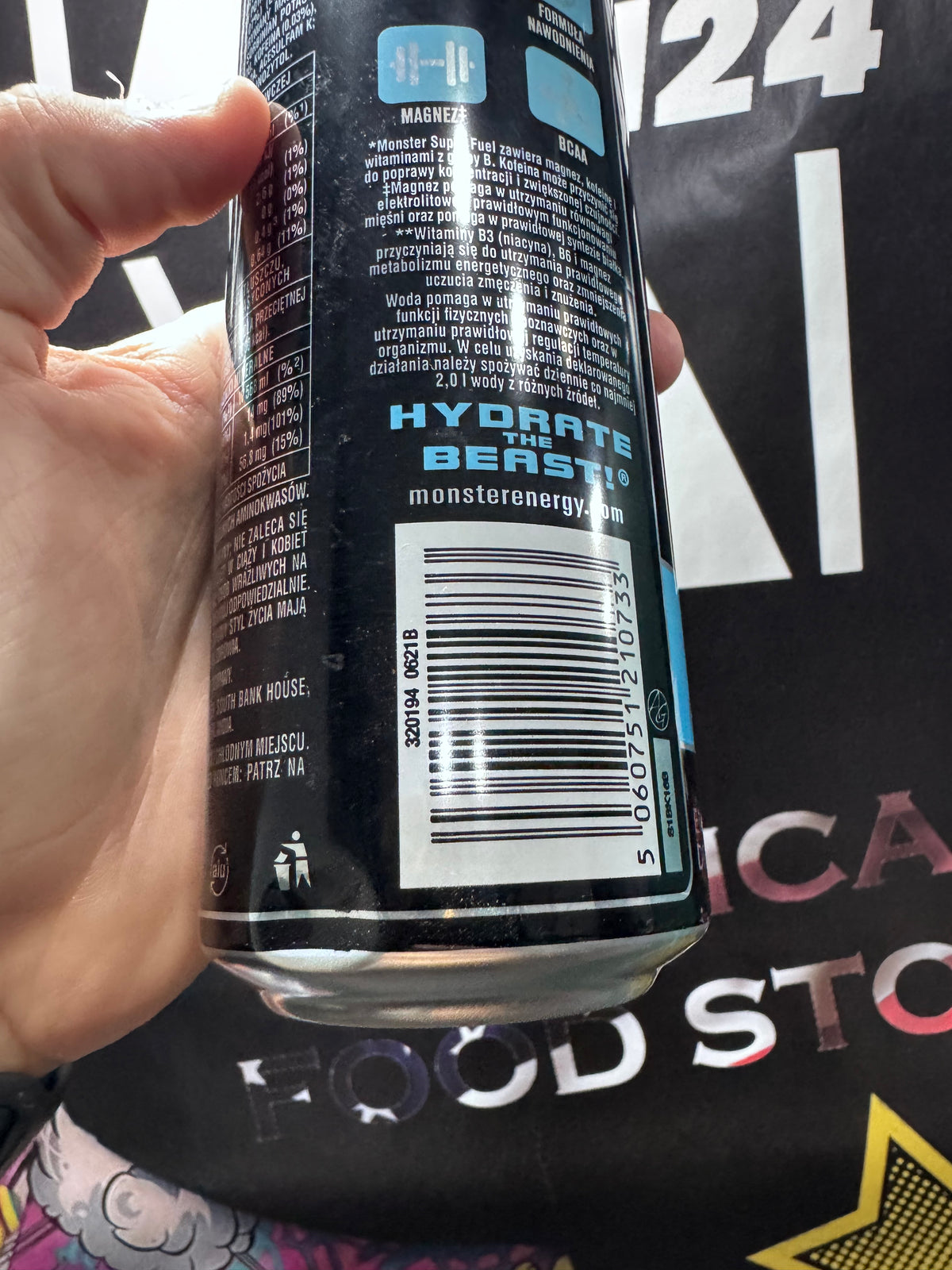 Monster Energy Super Fuel Subzero Zero CuKru Sku 0621B (Vuota)