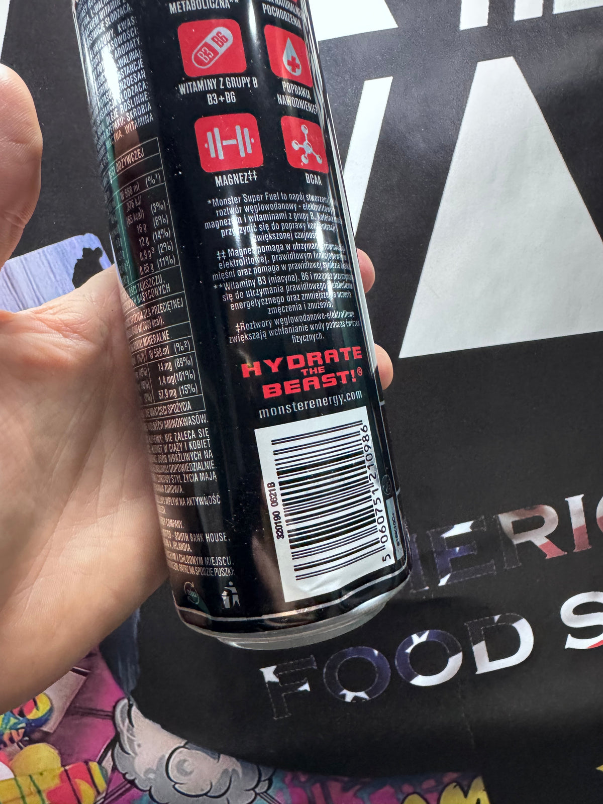 Monster Energy Super Fuel Watermelon Zero Cukru Sku 0621B (Vuota)